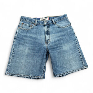 Vintage Levis 550 Shorts Mens 34 Blue Medium Wash Cotton Denim Jean Relaxed Y2K
